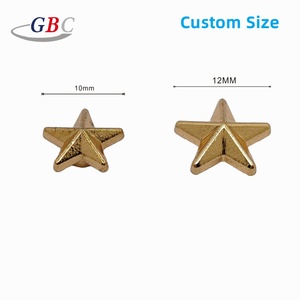 China Hot Sale Custom Embossed <strong>Clothing</strong> Rivets New Fashion <strong>Star</strong> Design Decorative Zinc Alloy Material for Leather Garment - Product Image 5