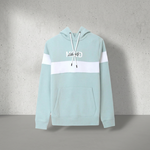 Hellhimmelweißer Vintage 100% Bio-Baumwollfleece 300g Umweltfreundlicher Hoodie für Herren Winter Warm Ungefüttert Komfortabel Stilvoll - Product Image 3