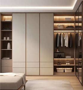 Venta Directa de Fábrica, Armario Empotrado de Madera Moderna de Alta Calidad, Tamaño Personalizado, de Lujo, para Dormitorio, Hotel, Comedor - Product Image 5