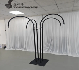 Support et connecteur pour lustre en aluminium TFR - Idéal pour l'éclairage et les arrangements floraux - Portée de 36 pouces - Couleur et logo personnalisables - Product Image 2