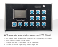 Sistema de señal automática para autobús, dispositivo de control con pantalla LED S230/S300, unidad de control, localizador GPS