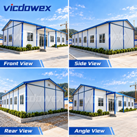VICDOWEX Solution de construction préfabriquée modulaire de type K, épaissie et contemporaine, pour camp de construction, bureau, dortoir, cantine