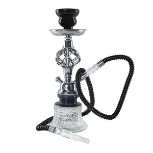 โรงงานขายตรง บ้องสูบบุหรี่แบบอาหรับขนาดเล็ก แบบสองท่อ พร้อมอุปกรณ์ครบชุด - Product Image 4