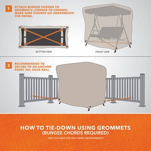 BEELAND impermeable duradero hamaca al aire libre <span class=keywords><strong>jardín</strong></span> Muebles protección Patio 3 Triple columpio cubierta <span class=keywords><strong>para</strong></span> asiento <span class=keywords><strong>de</strong></span> patio - Product Image 4