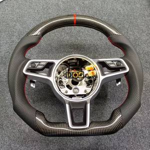 Vente directe d'usine, adapté aux modèles <span class=keywords><strong>Porsche</strong></span> Panamera Cayenne Macan Cayman <span class=keywords><strong>GT4</strong></span> Boxster 718 981 911 GT, volant en fibre de carbone - Product Image 4