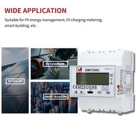 Compteur d'énergie triphasé AC MID avec RS485 Modbus 100A 400V, dispositif de zéro export pour la mesure de l'électricité en usine, montage sur rail DIN OEM