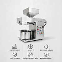 Presse à huile miniature MJ LYF T15 3000W en acier inoxydable, machine d'extraction à froid et à chaud pour usage domestique et petites entreprises