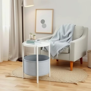 Nórdico hogar sala de estar bandeja de hierro moderno minimalista dormitorio creativo café mesita de noche <span class=keywords><strong>Mesa</strong></span> Redonda - Product Image 5