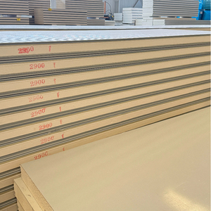 Pu Cách Điện Polyurethane Bánh Sandwich Bên Ngoài Bức Tường Bảng Điều Chỉnh Cho Kho Lạnh PIR Mái Nhà Và Tấm Tường Cách Nhiệt Rock - Product Image 4