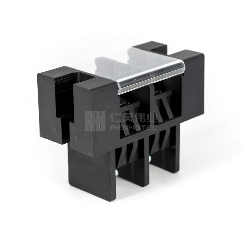 Panel Feed Through Terminal Block 2 Pin 100a 600v 38mm Surlok Plus 12 Volt Dc Battery Pack Connector