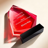 Nouveau trophée en cristal éblouissant haut de gamme pour les cérémonies de récompenses d'entreprise, pour honorer les employés exceptionnels