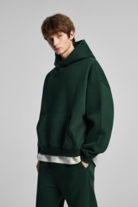 Felpa con Cappuccio Oversize Personalizzabile Stile Streetwear da Uomo, Foderata in Pile, Vendita all'Ingrosso - Product Image 5