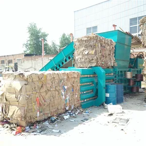 Hydraulic horizontal scrap tire metal baler compress machine