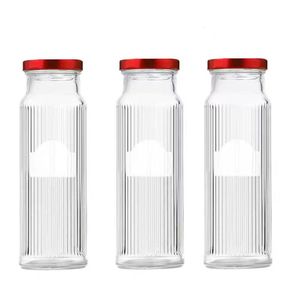 Venta al por mayor botella delgada redonda 200ml 350 ml 500ml botellas de vidrio de jugo de café de cerveza fría transparente para bebidas alcohólicas licor té - Product Image 5
