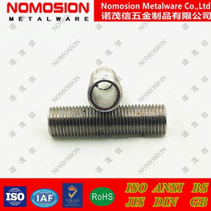 Tige filetée Nomosion Metalware M10, diamètre 10 mm, tube creux en acier inoxydable pour lustres et suspensions - Product Image 2