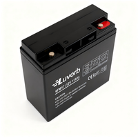 Batterie au plomb à décharge profonde Luvorb 12V 17Ah scellée AGM 10Hr pour outils électriques et jouets, prix usine, batterie GEL AGM 10Hr UPS