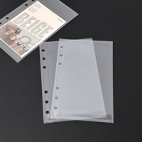 Álbum de Fotos A6 con Páginas Interiores de PP, Triple Capa, Alta Transparencia, Impermeable, Doble Cara, para Tarjetas