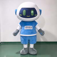 Costume de mascotte robot personnalisé pour adulte, costume de personnage de dessin animé en peluche pour la promotion d'événements, la publicité de marque
