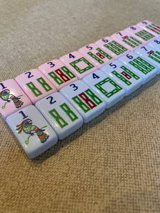 Ensemble de Mahjong Flo adapté aux voyages, commandes personnalisées acceptées, ensemble de Mahjong américain, tuiles de Mahjong en acrylique pour les fêtes - Product Image 4