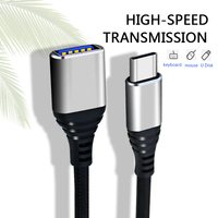 Adaptador OTG 3,0 Tipo C Cable de carga OTG para teléfono móvil Adaptador OTG Teclado USB Tipo C Adaptador de cable de carga USB
