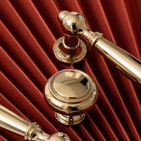 Poignées de meubles en laiton de cuivre massif Poignées d'armoires de cuisine en or PVD Poignées de luxe Armoire Commode Boutons de tiroir Chambre Extérieur Hôtel