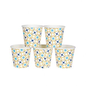 Gobelet en carton personnalisé avec logo pour café à emporter, 6oz, 8oz, 12oz, 16oz, pour boissons chaudes, gobelet à café jetable à paroi simple avec couvercle - Product Image 2