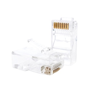 <span class=keywords><strong>หัว</strong></span>คริสตัล RJ45 8P8C ขั้วต่อเครือข่ายแบบรู <span class=keywords><strong>Cat6</strong></span> UTP FTP 50/100ชิ้นต่อถุง - Product Image 2