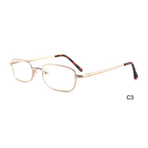 Óculos de corretor unissex para presbiopia, óculos de metal com armação quadrada, moda feminina e masculina, óculos de leitura transparente 81806 - Product Image 4