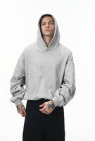 Sweats à capuche courts de luxe personnalisés avec logo Hip Hop, divers modèles, coupe ample, streetwear de haute qualité, sweats à capuche en coton lourd surdimensionnés