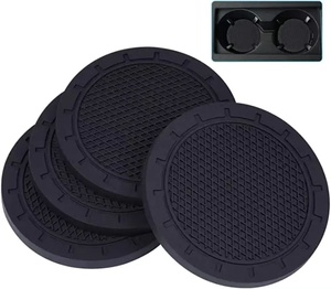 Wholesale Custom Creative Car Water Cup Mat Eco-friendly PVC Insulated Universal Fit Cutting Service - Product Image 5