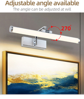 Applique murale moderne en aluminium, éclairage LED pour tableaux, blanc neutre 4100K, abat-jour rectangulaire, montage en surface, éclairage pour maison et bureau