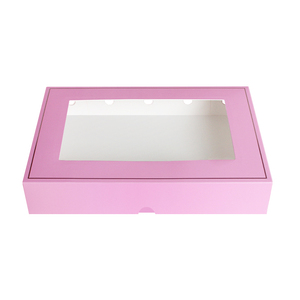 2024 vendita calda di ciambelle di halloween scatole di cartone <span class=keywords><strong>pasticceria</strong></span> biscotto <span class=keywords><strong>rosa</strong></span> ciambella scorrevole scatola per finestre - Product Image 2