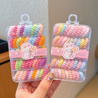 Daou 50 pièces/boîte – Nouveaux élastiques colorés et très élastiques pour bébés – Accessoires capillaires de haute qualité pour enfants, parfaits pour l'extérieur