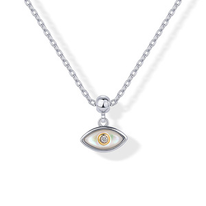 PAVOI Pendentif en or jaune 14 carats plaqué or, avec zircon cubique et imitation perle, chaîne en bambou, hypoallergénique, réglable, délicat - Product Image 6