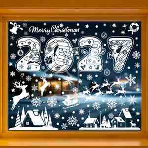 Removable Decorative Custom Window Glass Transfer Personalized Label <b>Decal</b> <b>Sticker</b> for Gift - Product Image 2