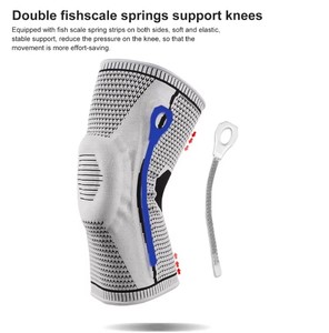 Penyangga Lutut Double Spring Bars dengan Silikon Anti-selip, Kompresi untuk Menyangga Lutut, Mengatasi Robekan Meniskus, Arthritis, dan Nyeri Tendonitis - Product Image 2