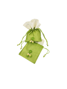 [Goyu] Mini Bolsa Coreana Tradicional Bokjumeoni con Cordón, Bordada, de Poliéster, Ligera, Reutilizable, para Cosméticos - Product Image 3