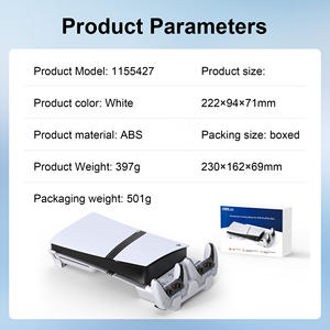 Base de Carga y Refrigeración STARTRC para <span class=keywords><strong>PS5</strong></span> con Cargador Doble para Controles y Ventilador - Soporte Vertical Multifunción - Product Image 6