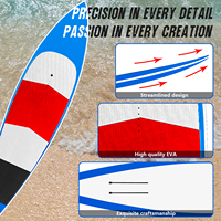 Planche de SUP en fibre de carbone tout terrain 115L/130L Planche à foil Imperméable Portable Utilisation en mer