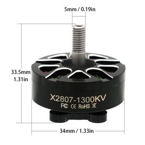 X2807 1300Kv มอเตอร์ไร้แปรงถ่านสำหรับมัลติโรเตอร์โดรนบังคับวิทยุแบบปีกคงที่โครงสร้างโลหะชุดประกอบเอง - Product Image 4