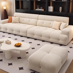 Canapé en tissu chenille moderne et minimaliste sur mesure avec rembourrage en latex pour projets haut de gamme - Product Image 2