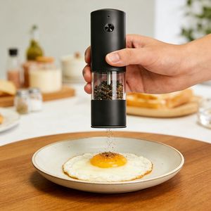 Parrillas de Barbacoa Personalizadas para Exteriores, Molinillos Automáticos de Pimienta y Sal, Juego de Molinillos Eléctricos de Sal y Pimienta - Product Image 4