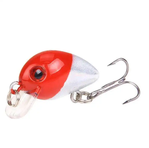 เหยื่อตกปลาขนาด3ซม./1.6ก. เหยื่อปลอมพีวีซีแบบแข็งพร้อมตะขออุปกรณ์ตกปลาจำนวนมาก - Product Image 2