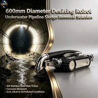 Robot Desilting Merek FORBEST Diameter 600mm Konstruksi Baja Tahan Karat 304 Motor PLC Gearbox 380V-Tahan Korosi