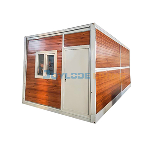 Maison préfabriquée pliable et extensible de 40 pieds, 2 chambres, mur-rideau en verre, maison-conteneur café - Product Image 5