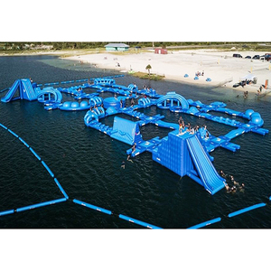 Parque temático de atracciones grande al aire libre flotante Aqua piscina flotante parque acuático obstáculo - Product Image 3