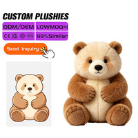 Boneka Kucing Oranye Lucu Bulu Panjang Bersulam 30cm Custom Tabby Bergaris Isi Kapas PP OEM/ODM 100 Pcs MOQ Grosir Hadiah Toko Hewan Peliharaan