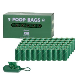 2026 Wholesale Custom Logo Biodegradable <b>Compostable</b> Pet Doggie Rolls Poo Waste Disposal Dog Poop <b>Bags</b> Dog Poop <b>Bag</b> Holder - Product Image 3