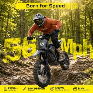 Em5 Ultra 72v8000w 90km/h Brushless Motor Off Road Dirt Bike High Speed Motorcycle This is Built for Riders a - Product Image 5
