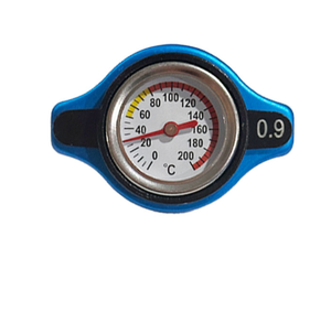 Kit de bouchons de réservoir de carburant et de radiateur en aluminium avec <span class=keywords><strong>jauge</strong></span> de température pour SUV tout-terrain, camion de course modifié - Product Image 6